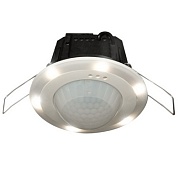 BEG 94055 PD2N-M-1C-LED-FC white Датчик присутствия потолочный 360° со встроенным светодиодным кольцом, диаметр действия 10м., скрытый монтаж в подвесной потолок / IP20 / белый