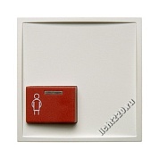 12199909Berker центральная панель с нижней красной кнопкой вызова цвет: полярная белизна, матовый, серия S.1/B.1/B.3/B.7 Glas (арт. B12199909)
