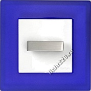 Fontini F-37 рамка 1 пост, синее стекло (арт. FONT_37801072)