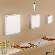 LL6701 - Настенно-потолочный светильник, серия WINDOW, Linea Light, Италия, цвет серый