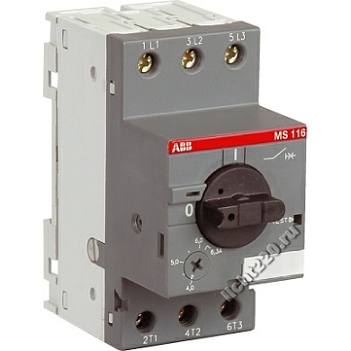 ABB Автоматический выключатель MS116-4.0 50 кА с регулир. тепловой защитой (арт.: 1SAM250000R1008)