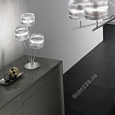 LL7217 - Настольная лампа, серия SHANGHAI, Linea Light, Италия, цвет сталь