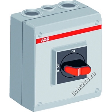 ABB Выключатель безопасности в пластиковом боксе OTP25T6M (арт.: 1SCA022401R1810)