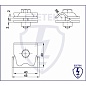 Ezetek Держатель проводника круглого 6-10 мм для фальца 0.7-3 мм (фальцевая клемма), сталь оцинкованная (арт. EZ_91092)