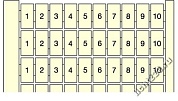 ABB маркировка RC610 2X(1-50) горизонтальная (арт.: 1SNA233141R2600)