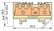 ABB клемма HD6/9.5G, 5 quick-connect (fast on) 6,3x0,8мм, 6 мм. кв., вертикальные, с тестовым гнездом (арт.: 1SNA160621R0200)