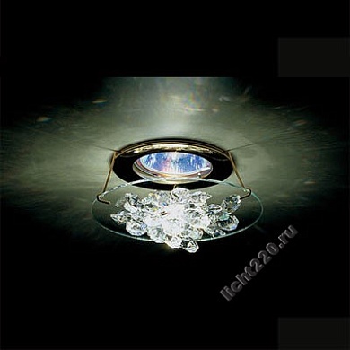 Swarovski Точечный светильник Ice crystal основание: матовый хром (арт. 8992NR040014)