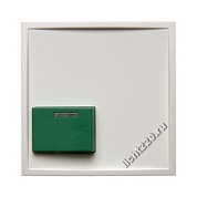 12518989Berker центральная панель для квитирующего переключателя с зеленой кнопкой цвет: полярная белизна, с блеском, серия S.1/B.3/B.7 Glas (арт. B12518989)