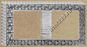 FD01522AB - FEDE рамка на 2 поста гор/верт (суппорт и кабельный ввод), цвет antique silver black