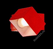 Lightstar (MB328-1R) светильник настенный PEZZO 1х40W G9 хром/красный (арт. LIGHTSTAR_801612)