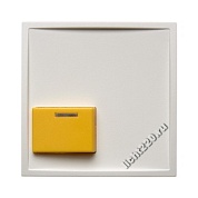12529909Berker центральная панель для квитирующего переключателя с желтой кнопкой цвет: полярная белизна, матовый, серия S.1/B.1/B.3/B.7 Glas (арт. B12529909)