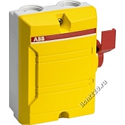 ABB Выключатель в боксе упр сбоку желтый 3р 25А IP65 BW325 Y TPN (арт.: 2CMA142441R1000)