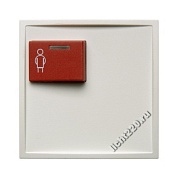 12169909Berker центральная панель с красной кнопкой вызова цвет: полярная белизна, матовый, серия S.1/B.1/B.3/B.7 Glas (арт. B12169909)