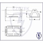 Ezetek Держатель проводника круглого 8 мм для плоской кровли, пластик (арт. EZ_91051)