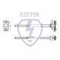 Ezetek Держатель проводника круглого 8-10 мм l=120, для деревянного фасада, сталь оцинкованная (арт. EZ_90023)