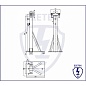 Ezetek Кронштейн для мачты на дымоход 500-800 мм телескопический (арт. EZ_90851)