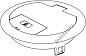 Лючок (люк) GES R2 с кабельным выводом 40х140 мм (полиамид, черный), IP40 [тип: GES R2 9011] OBO Bettermann 7405084