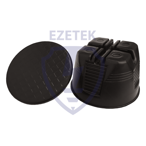 Ezetek Держатель проводника круглого 8-10 мм для плоской мембранной кровли, пластик с бетоном (арт. EZ_91053-1)