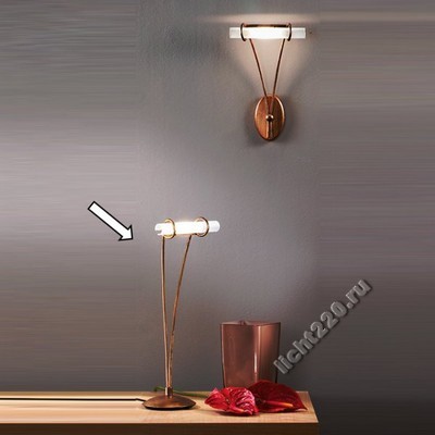 LL4237 - Настольная лампа, серия VOLGA, Linea Light, Италия, цвет Отделка под ржавчину