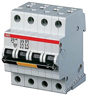 ABB Автоматический выключатель 3P+N S203P K0.5NA (арт.: 2CDS283103R0157)