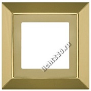 FEDE BARCELONA - Рамка на 1 пост гор/верт, цвет bright gold (FD01251OB)