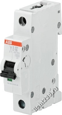ABB Автоматический выключатель 1-полюсный S201 D20 (арт.: 2CDS251001R0201)
