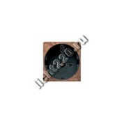 FEDE лицевая панель розетки 2К+З, цвет rustic copper, черный