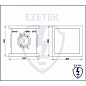 Ezetek Колодец заземления контрольно-измерительный 200х200х200 мм, пластик (арт. EZ_88203)