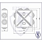Ezetek Коробка уравнивания потенциалов 13 подключений 100х100х50 мм (арт. EZ_44458)