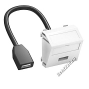 6104916OBO Bettermann Мультимедийная рамка с разъемом USB 2.0 A-A [тип: MTS-U2A F AL1] (арт. OBO6104916)