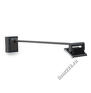 Уличный светодиодный (LED) сенсорный прожектор Steinel XLed FL-100 633906, IP 44, цвет черный, плафон прозрачный, LED 25, 25 Вт