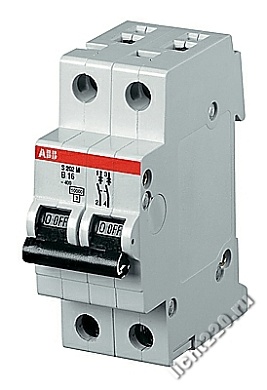 ABB Автоматический выключатель 2-полюсный S202P B8 (арт.: 2CDS282001R0085)