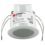 BEG 92594 PD11-LTMS-RR-FLAT-FC Датчик присутствия потолочный 360°, с плоской линзой, один канал NO 3А, напряжение 12-48V DC, температура 0-10V, освещённость 0-10V, диаметр действия 9м., скрытый монтаж в подвесной потолок / IP20 / белый