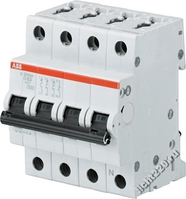 ABB Автоматический выключатель 3P+N S203M B50NA (арт.: 2CDS273103R0505)