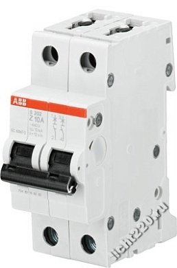 ABB Автоматический выключатель 2-полюсный S202M Z3 (арт.: 2CDS272001R0318)